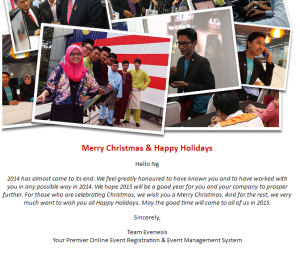 Christmas Greeting from Evenesis