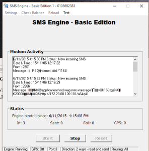 SMS Stuck in Outbox Table