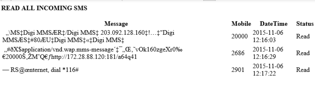 SMS Stuck in Outbox Table