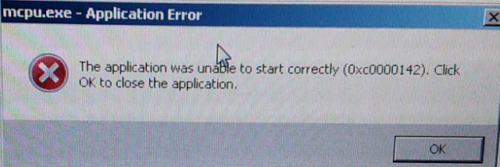 System Application Computer Error How to Solve the Problem of “mcpu.exe – Application Error : The ...